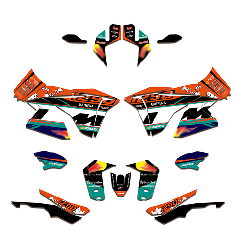 1290 Super Adventure R 2007-2022 Набор стикеров с графикой команды для KTM 1290 Super ADV R 2022 2017 2016 2015 2014 ► Фото 1/1