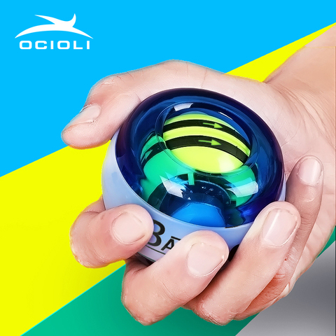 OCIOLI Power Explosion Gyroscrope Force Gyro тренажер для запястья рук и пальцев Pow Ball Hand Spinner фитнес-кистевой эспандер ► Фото 1/6