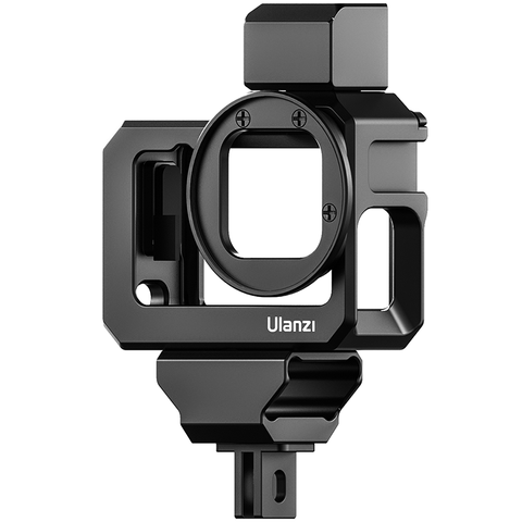 Ulanzi G9-5 металлическая клетка для Gopro Hero 9 рамка Корпус чехол с двойной холодной башмак камеры расширение 52 мм фильтр микрофон адаптер защитны... ► Фото 1/6