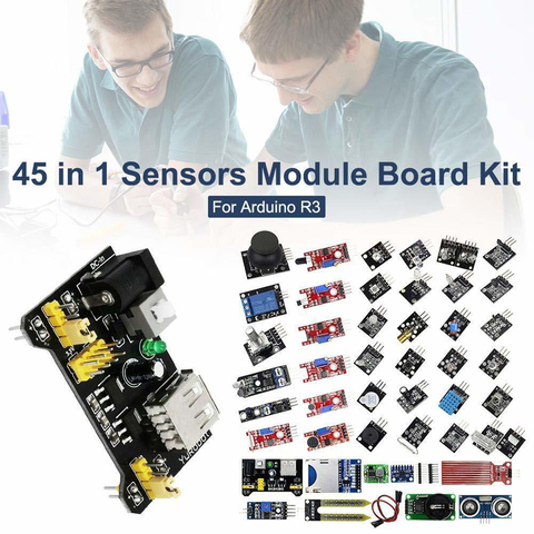 Стартовый набор для Arduino Raspberry pi Sensor 16 в 1, набор для начинающих для роботов, 45 сенсоров, 37 сенсоров ► Фото 1/1