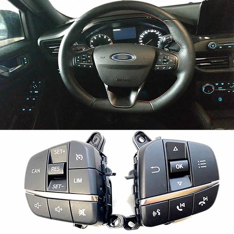 Новинка 2022-2022 переключатель круиз-контроля для Ford Focus ford fiesta модель 2022 Многофункциональная кнопка рулевого колеса Bluetooth переключатель ► Фото 1/6
