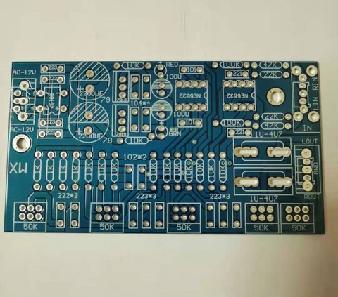 Fannyda NE5532, Hi-Fi, предсилитель, плата тона, пустая плата PCB ► Фото 1/1