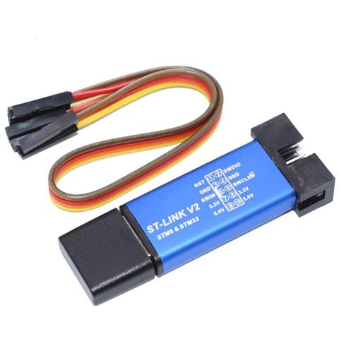 1 шт. ST-LINK V2 Stlink V2 Mini STM8 STM32 симулятор загрузки Программирование с крышкой A41 случайные цвета ► Фото 1/1