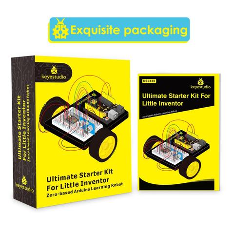 Keyestudio Ultimate Starter Kit/автомобильный набор роботов для Arduino Little Inventor (Обучающий робот Arduino на нулевой основе) ► Фото 1/6