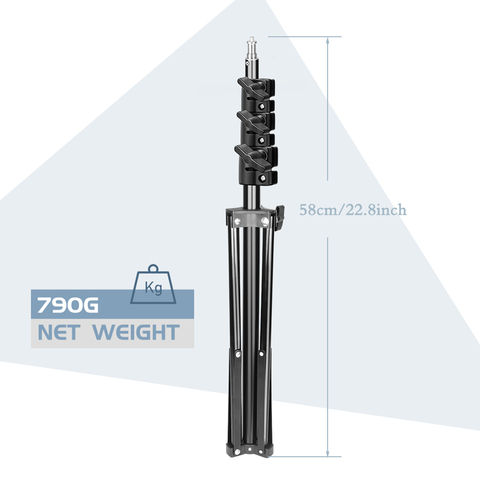 Регулируемая оссветильник ительная стойка для фотостудии 190 см штатив с винтовой головкой 1/4 для фотоаппарата ► Фото 1/5