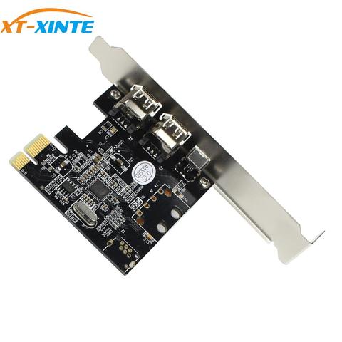 XT-XINTE плата расширения PCIe Combo 3 порта 1394A 1x 4Pin 2x 6Pin PCI Express к IEEE 1394 контроллеру адаптера для Firewire PC ► Фото 1/6