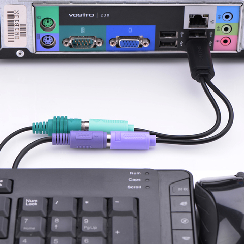 USB-кабель PS2 «Папа-мама», адаптер PS/2, Удлинительный кабель-конвертер для компьютерной клавиатуры, мыши, сканирующего пистолета, кабель PS2-USB ► Фото 1/6