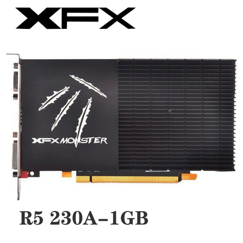 Оригинальные б/у видеокарты XFX Radeon R5 230A 1 Гб, GPU Radeon R5230A GDDR3, 64bit, видеокарты, настольный компьютер ► Фото 1/4