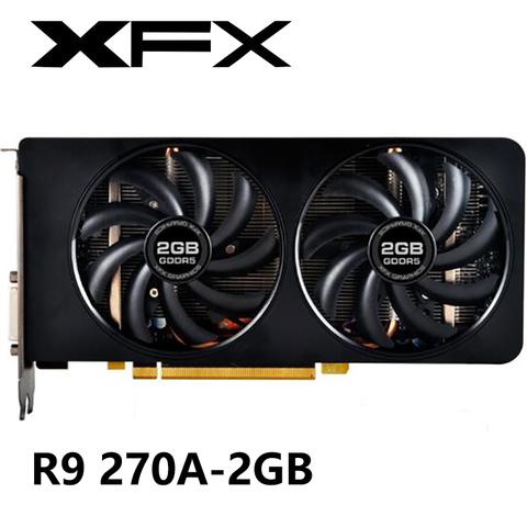 Оригинальные графические карты XFX R9 270A 2 ГБ для AMD Radeon R9 270 270A 2 Гб видеокарты GPU Настольный ПК компьютер игровой ► Фото 1/4