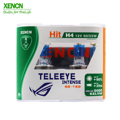 XENCN H4 P43t 12 в 60/55 Вт Teleeye, интенсивный и яркий светильник, автомобильный головной светильник, лампы s, УФ-фильтр, галогенная лампа, на 30% больше цв... ► Фото 1/5