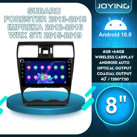 Автомагнитола на Android, стерео, 8 дюймов, для Subaru Forester 2013 2022 Impreza 2012 2016 WRX STi 2015 2022, GPS, мультимедийный плеер серебристый ► Фото 1/6