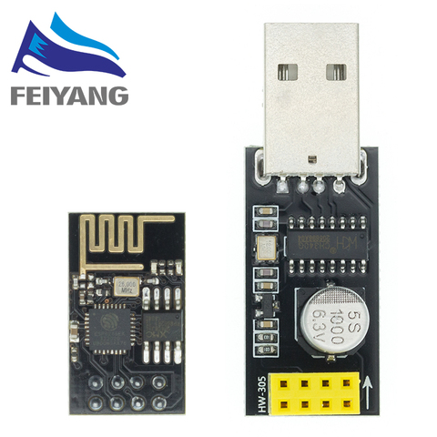 ESP01 программатор адаптер UART GPIO0 ESP-01 Adaptaterr ESP8266 CH340G USB к ESP8266 Серийный беспроводной Wifi Developent Board модуль ► Фото 1/6