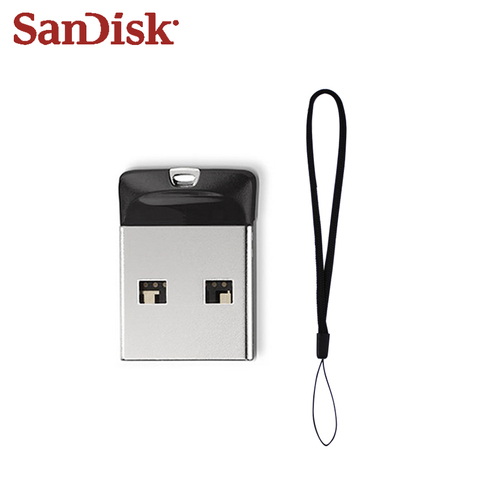 100% Оригинальный USB-накопитель SanDisk CZ33, 64 ГБ, 32 ГБ, 16 ГБ, ЧЕРНЫЙ Флеш-накопитель, мини-флешка USB 2,0, поддержка официальной проверки ► Фото 1/4