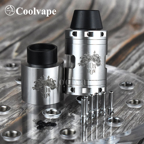 Coolvape горгон стиль RDCA kayfun rda 26 мм 316ss rda регулируемый поток воздуха электронная сигарета испаритель Атомайзер ► Фото 1/6