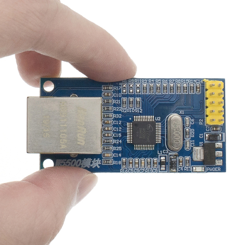 Сетевой модуль W5500 Ethernet, оборудование TCP/ IP 51/STM32, программа микроконтроллера через W5100 ► Фото 1/6