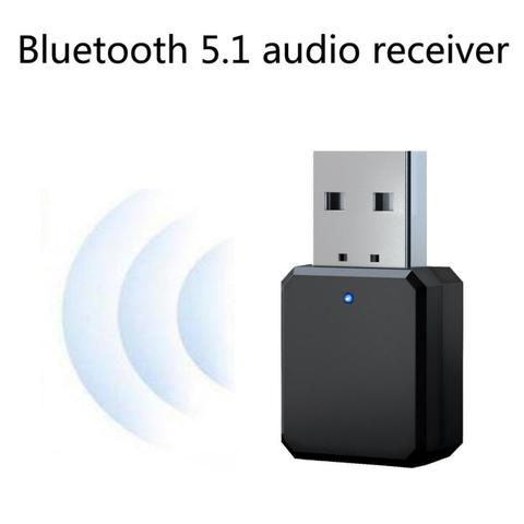 Bluetooth 5,1 аудио приемник передатчик Мини 3,5 мм разъем AUX USB стерео музыка беспроводной адаптер для ТВ автомобиля ПК телевиы ► Фото 1/1