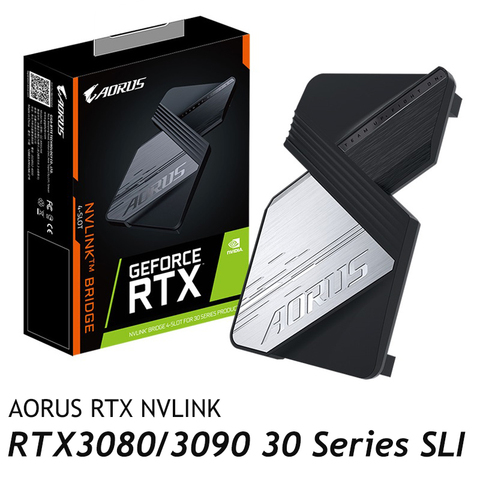 RTX 30 SLI, универсальный мостовой соединитель для графических карт, двухсторонний SLI карты nVidia SLI для RTX NVIDIA 3080 3090 Dual nvlink 8 см ► Фото 1/1