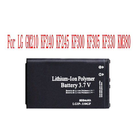 Новый высококачественный LGIP-330G аккумулятор 800 мАч для LG GM210 KF240 KF245 KF300 KF305 KF330 KM380 ► Фото 1/2