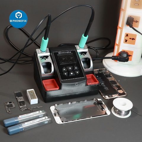 Xsoldering Pro, не содержащая свинец паяльная станция 2.5S быстрый нагрев 220 Вт Мощность паяльник для подключения к Универсальный JBC C210 C245 ручка ► Фото 1/6