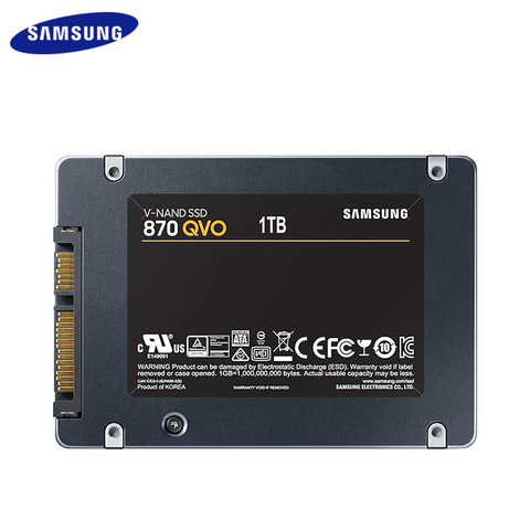 Оригинальный SAMSUNG SSD 870 QVO 1 ТБ 2 ТБ 4 ТБ 2,5 дюймов SATA высокая производительность твердотельный накопитель Жесткий диск для ноутбука/настольног... ► Фото 1/6