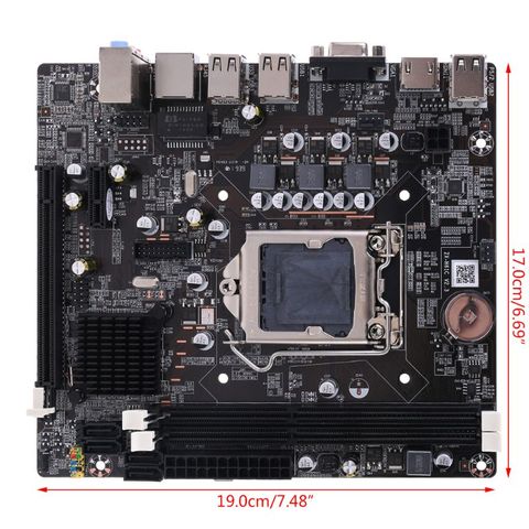 Материнская плата LX3 PLUS R2.0 для настольных ПК, новая материнская плата H61 Socket LGA 1155 I3 I5 I7 DDR3 16G uATX UEFI BIOS ► Фото 1/6