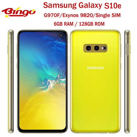 Samsung Galaxy S10e G970F телефон, восемь ядер, экран 9820 дюйма, Android 5,8, 6 ГБ ОЗУ 128 Гб ПЗУ ► Фото 1/6