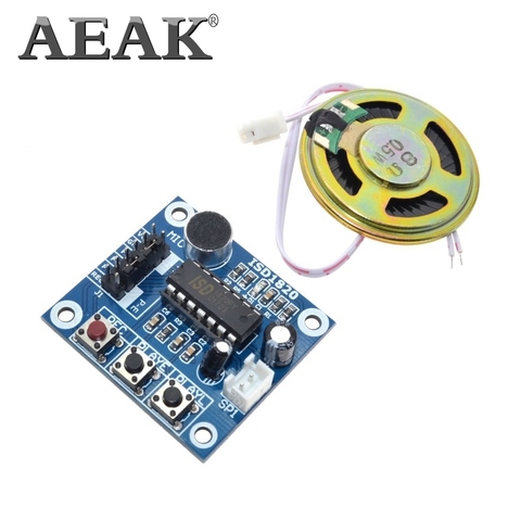 Модуль записи ISD1820, голосовой модуль, плата голоса, плата модуля телефона с микрофонами + громкоговоритель для arduino ► Фото 1/6