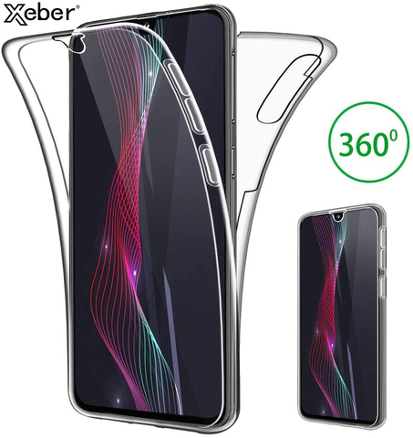 360, двойной полноразмерный прозрачный силиконовый чехол для Samsung A6, A7, A8 Plus, A9 Star 2022, A01, A81, A91, A41, A10, A20S, A30, A50, A70, A40, A60, A80 ► Фото 1/6