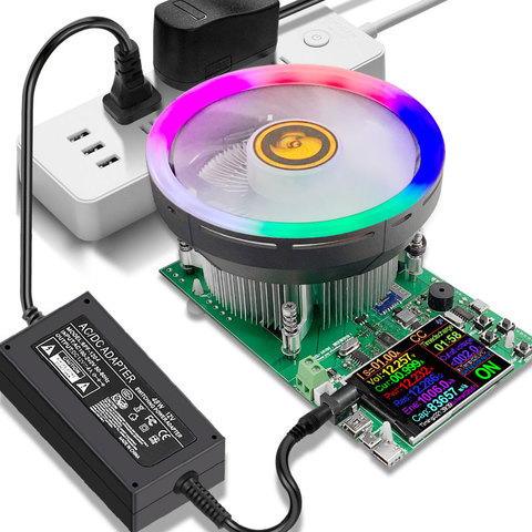 Цветной USB-тестер постоянного тока DL24/P диагональю 2,4 дюйма, Электронная нагрузка, литиевый аккумулятор, монитор емкости, разрядка, мощность ... ► Фото 1/6