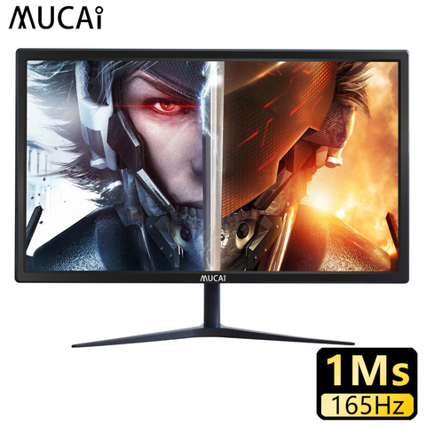 MUCAI 24 дюймовый монитор 165 Гц TN ПК с ЖК-дисплеем Дисплей 144 Гц HD геймера настольный компьютер Экран плоский Панель HDMI/DP ► Фото 1/6