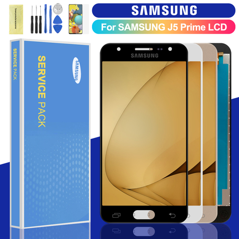Оригинальный 5,0 ЖК-дисплей для Samsung Galaxy J5 Prime G570 G570F G570M, ЖК-дисплей, сенсорный экран, дигитайзер, для сборки, запасные части ► Фото 1/6