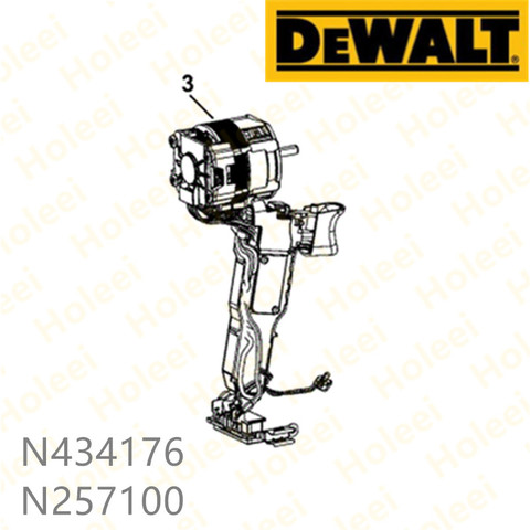 Двигатель и переключатель DEWALT 18 в для DCD790 DCD795 N434176 N257100, аксессуары для электроинструментов, запчасти для электроинструментов ► Фото 1/1