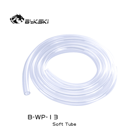 BYKSKI B-WP-13/16/19 ПВХ водопровод, мягкий трубный шланг 10x13мм, 10x16мм, 13x19мм 100 см Длина транспарант Жесткий для ПК водяного охлаждения ► Фото 1/2