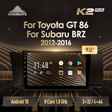 KingBeats штатное головное устройство For Toyota GT 86 For Subaru BRZ 2012 - 2016 GPS Android 8.1 автомагнитола на андроид магнитола For Тойота ГТ 86 Субару БРЗ For  автомобильная мультимедиа Octa Core 8 core*1.8G ► Фото 1/6