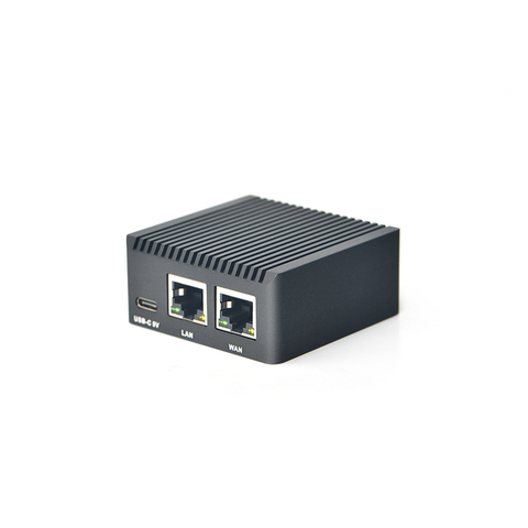 Мини-роутер NanoPi R2S RK3328, два гигабитных порта Ethernet, память 1 Гб, OpenWrt / LE ► Фото 1/6