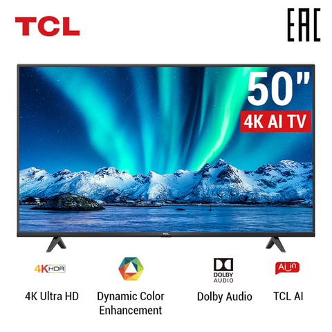 TCL 50inch Smart TV UHD 50P615 Television 4K ► Фото 1/5