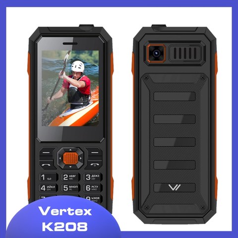 Кнопочный телефон Vertex K208 со степенью защиты IP68 ► Фото 1/2