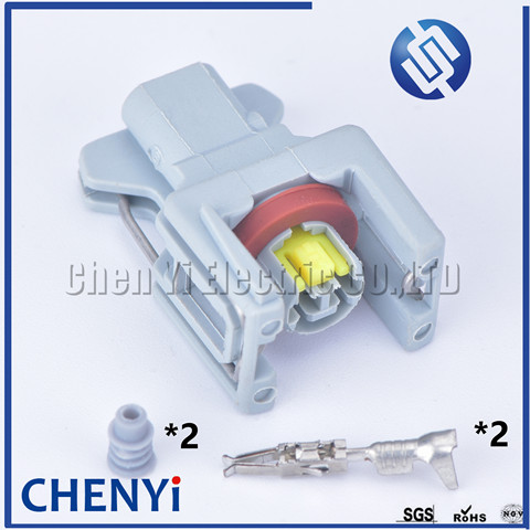 5 комплектов 1,5 мм Delphi 2 Pin 1743486-3 автомобильный герметичный разъем топливной форсунки топливная направляющая 10811963 автомобильный разъем 240PC024S8014 ► Фото 1/6