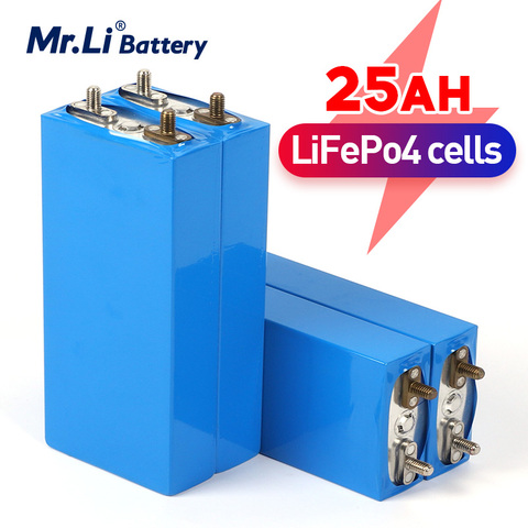 Литий-железо-фосфатная аккумуляторная батарея Mr.Li 3,2 в 25 Ач LiFePO4 25000 мАч, глубокие циклы для самостоятельной сборки, 12 В, 24 В, 36 В, 48 В, аналогичн... ► Фото 1/6