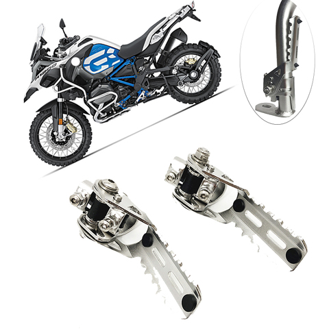 Motorcycle Highway Front Foot Pegs Folding Footrests Clamps 22mm 25mm For BMW R1200GS LC R 1200 R1200 GS adv adventure 2013-2022 ► Фото 1/6