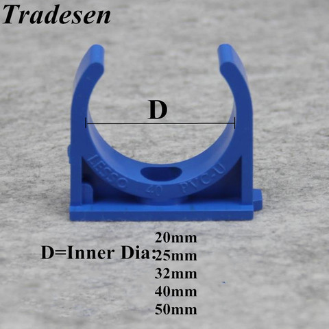 5 шт./лот ID 20 ~ 50 мм пвх трубный зажим садовые микро ирригационные фитинги устойчивые фиксированные u-образные соединители для труб ► Фото 1/2