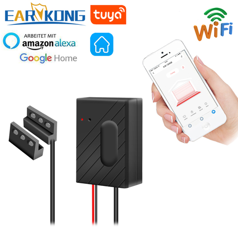 EARYKONG Wi-Fi открывалка для гаражных ворот, умный гараж, совместим с Alexa Echo Google Home Smart Life Tuyasmart APP IOS Android USB 5V ► Фото 1/6