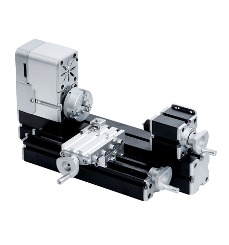 ZRCC01036 все металлические миниатюрные токарный станок/36 Вт, 20000 ОБ/мин дидактические мини металлический токарный станок для хобби деревообраб... ► Фото 1/6
