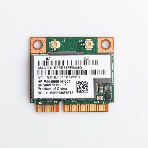 Двухдиапазонная BCM943228HMB Bluetooth 4,0 802.11a/b/g/n Wi-Fi беспроводная карта, половина мини PCI-E Wlan для ноутбука 2,4 ГГц 5 ГГц адаптер ► Фото 1/5