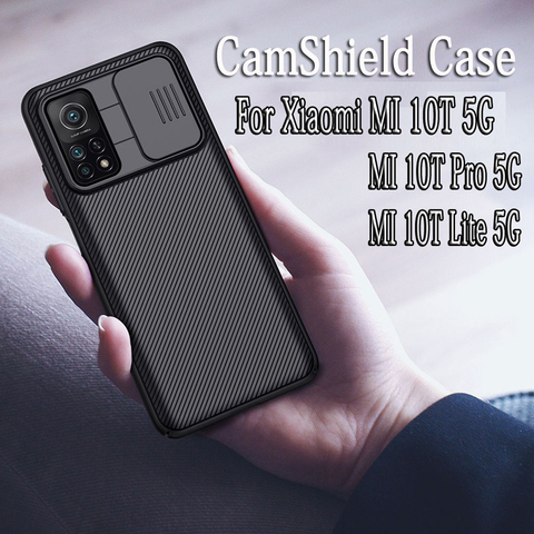 Для Xiaomi Mi 10T Mi 10T Pro 5G Case Nillkin CamShield Case Slide Camera, защитный чехол для Xiaomi MI 10T Lite 5G, задняя крышка ► Фото 1/6