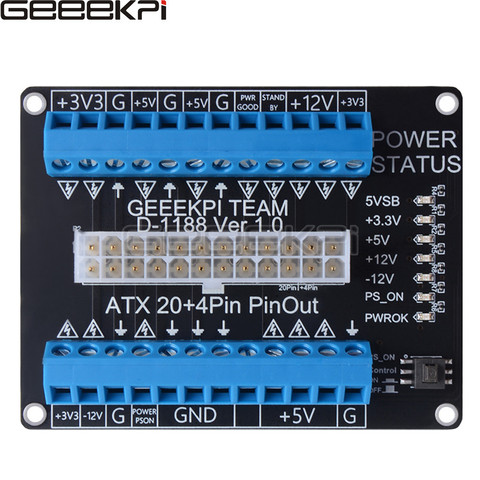 GeeekPi 24/20-pin ATX плата блока питания постоянного тока ► Фото 1/6