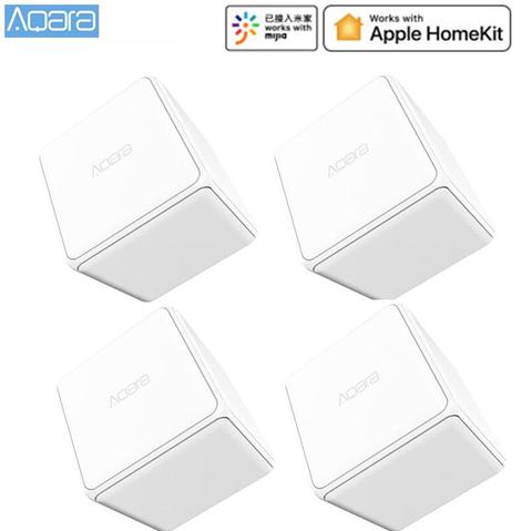 Контроллер aqara Magic Cube, управление версией Zigbee, шесть действий, устройство для умного дома, работа с приложением Smart Home ► Фото 1/4