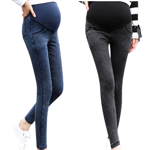 Женские джинсы для беременных, черные джинсы для беременных, брюки для кормления, женские джинсы ► Фото 1/6