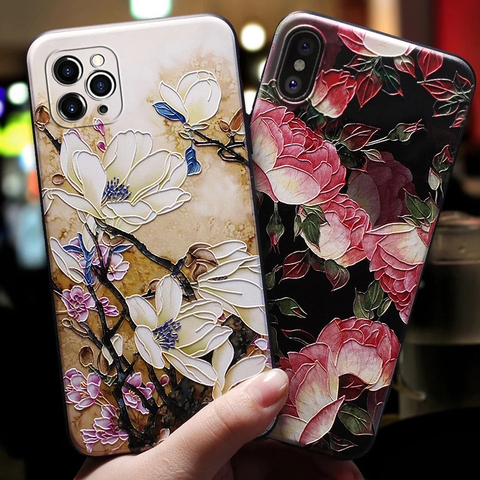 Для Fundas iphone 12 11 Pro 12Pro 11Pro mini X XS Max XR 5 5s чехол для iphone SE 2022 7 8 6 s 6 s Plus 11Pro Max 3D чехлы ► Фото 1/6