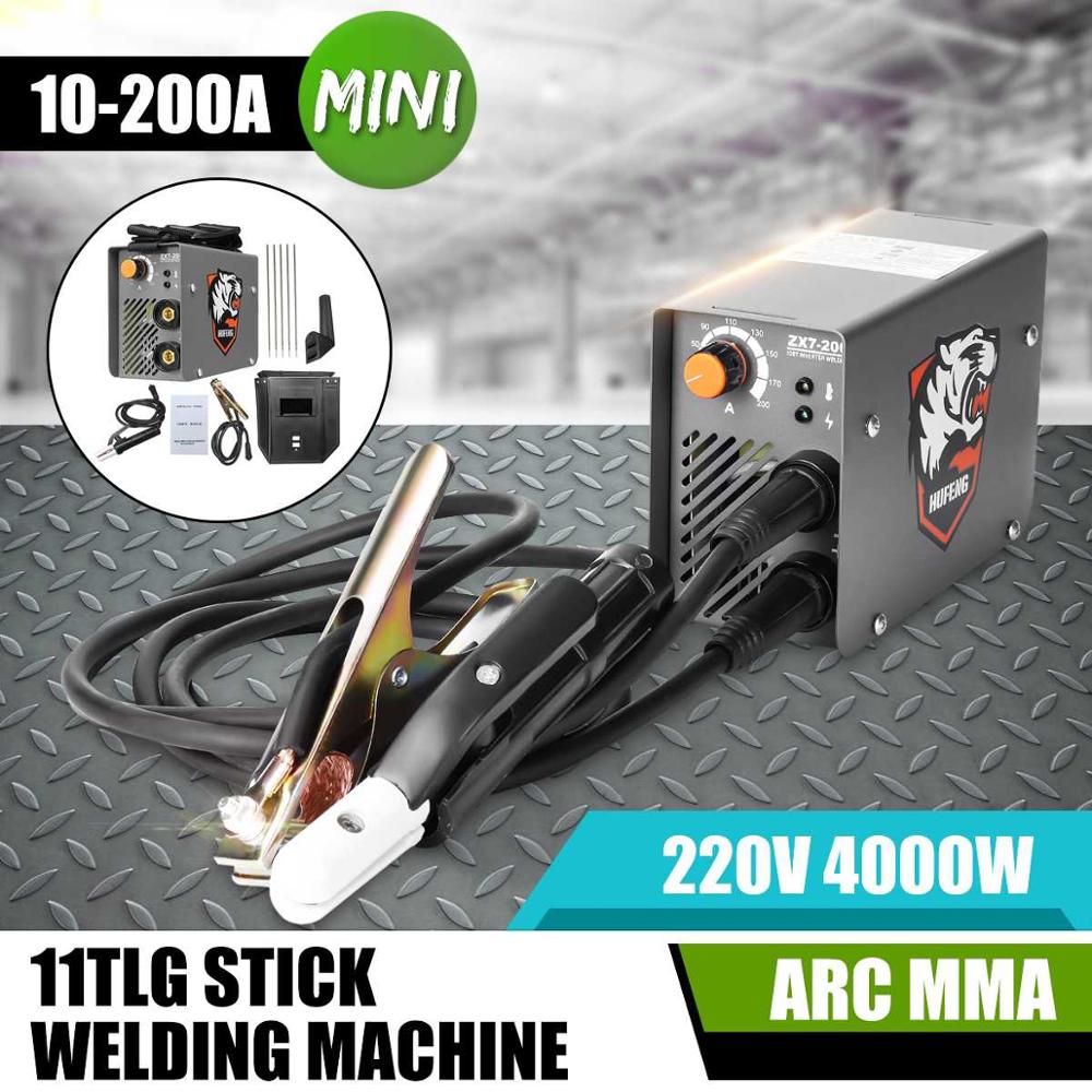 ZX7-200 220V 10-200A 4000W Ручной мини MMA электрическая палочка сварочный аппарат дуга инвертора сварочный аппарат Металлообработка сварочные инструменты ► Фото 1/1